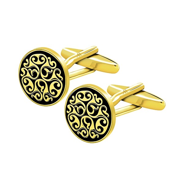 Gold Filigree Cufflink