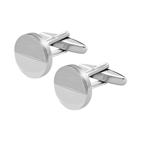 Silver Circle Cufflink
