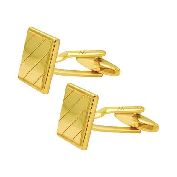Gold Stripe Cufflink