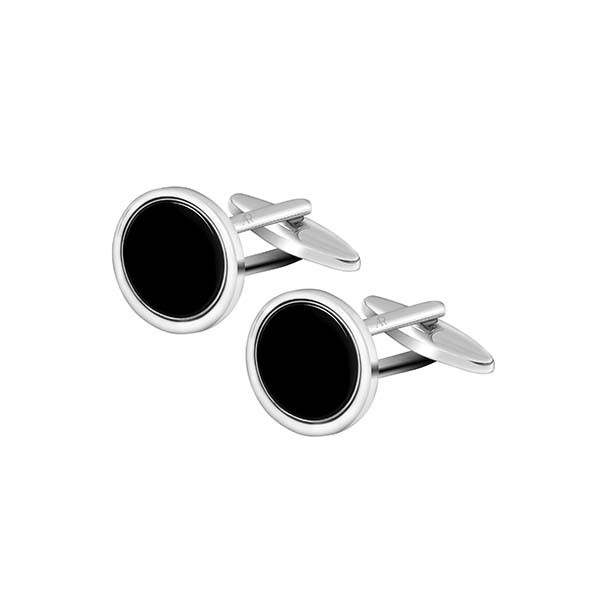 Onyx Circle Cufflink