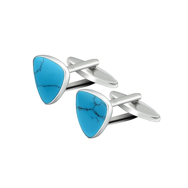 Turquoise Triangle Cufflink
