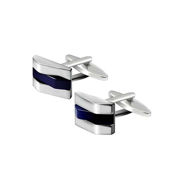 Dark Blue Onyx Geometry Cufflink