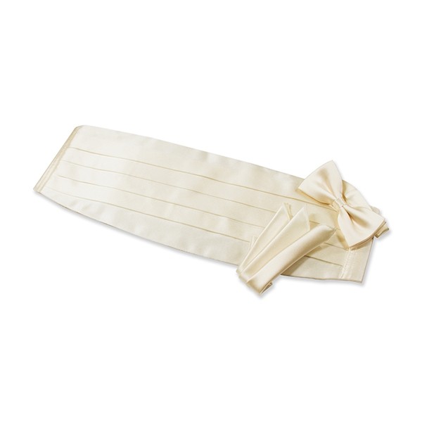 Ivory Cummerbund Set