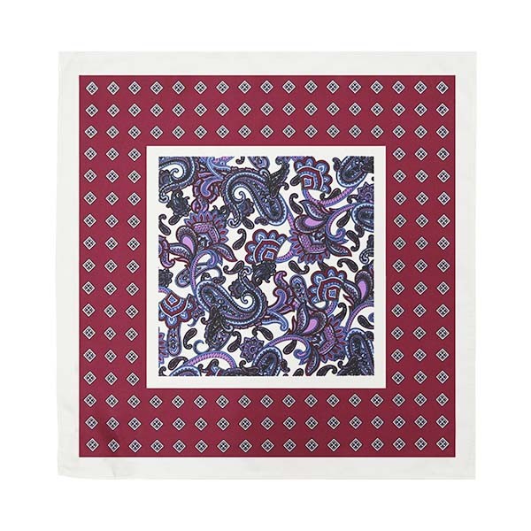 Paisley in Diamond Pocket square