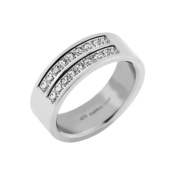 Double Crystal Ring