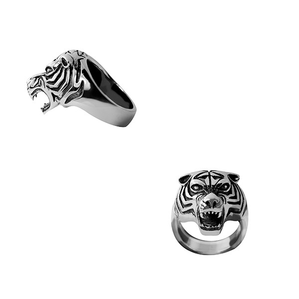 Tiger Head Ring