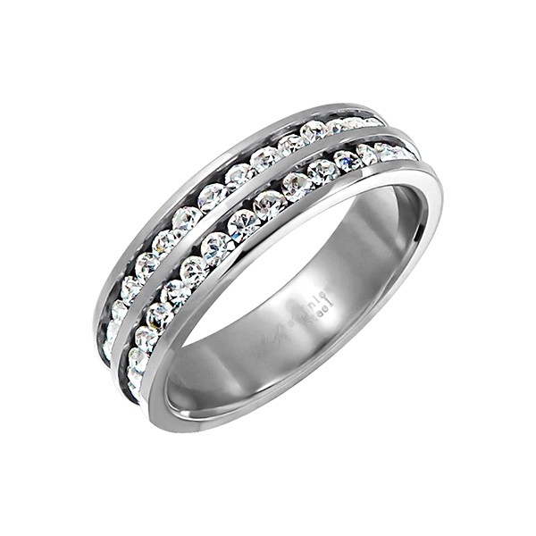 2 Stacks Crystal Ring
