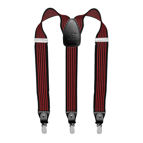 Night Red Stripe Suspenders