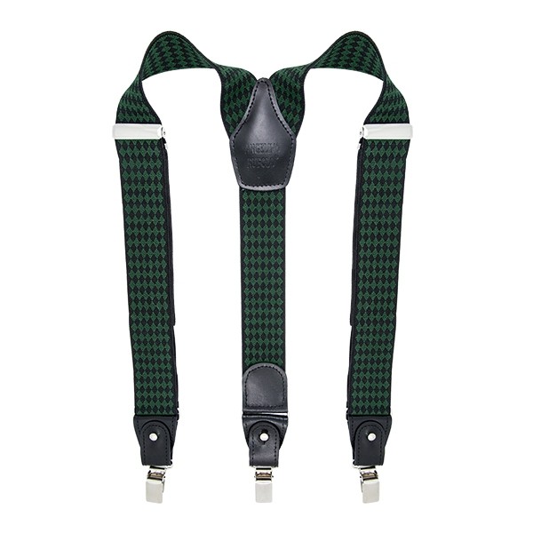 Green Diamond Suspenders