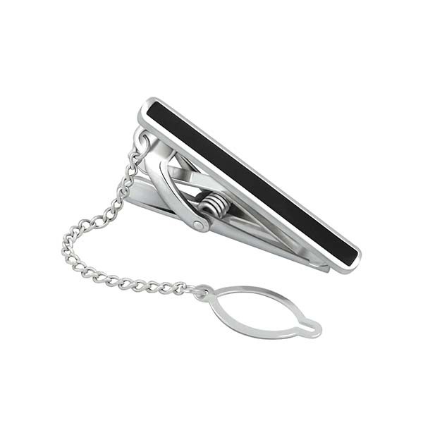 Black Line Tie Clip - S