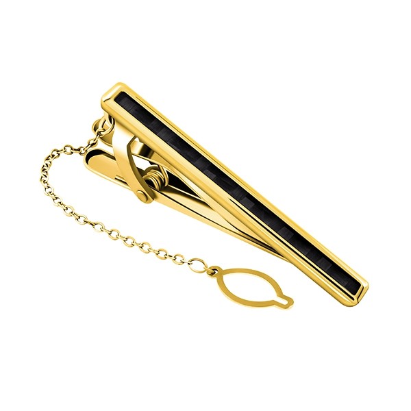 Gold Dimension Line Tie Clip
