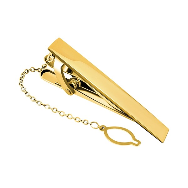 Gold Shiny Classic Tie Clip