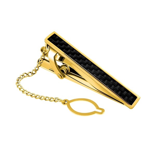 Gold Dimension Tie Clip