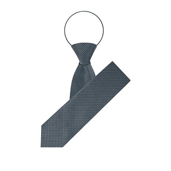 M.S. Diamond Spot Zipper Tie