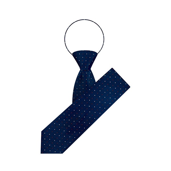 M.S. Needles Dot Zipper Tie