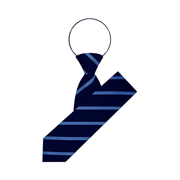 M.S. Smart Stripe Zipper Tie