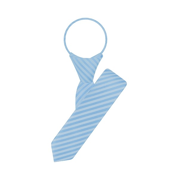 Slim Woven Stripe Zipper Tie