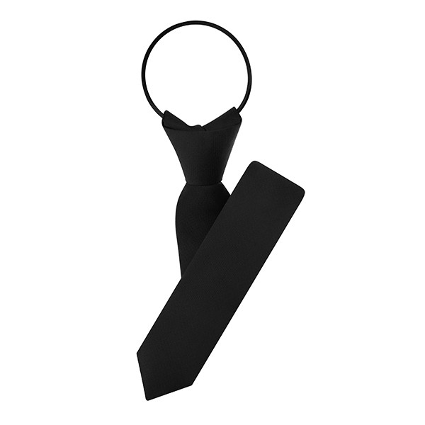 Slim Woven Line Zipper Tie
